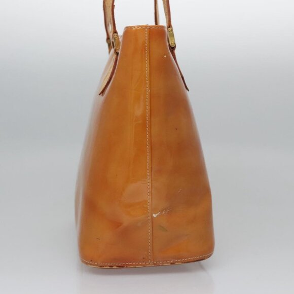 LOUIS VUITTON Monogram Vernis Houston Hand Bag Beige M91004 LV Auth BD945 - Picture 5 of 16